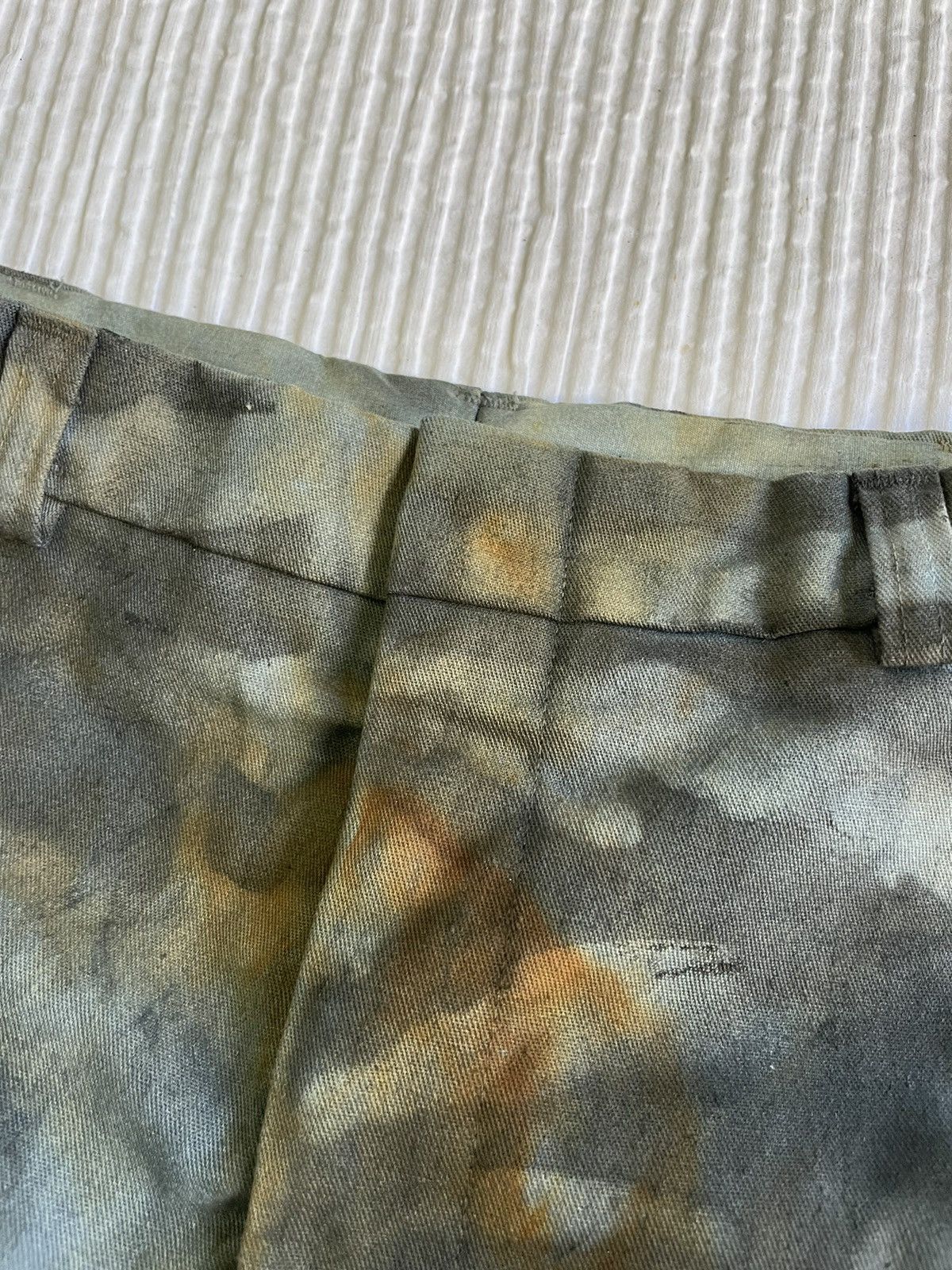Handmade Rust Indigo Paint Grr Bb Hand Camo Tiger Stripe Pants Size US 33 - 4 Thumbnail