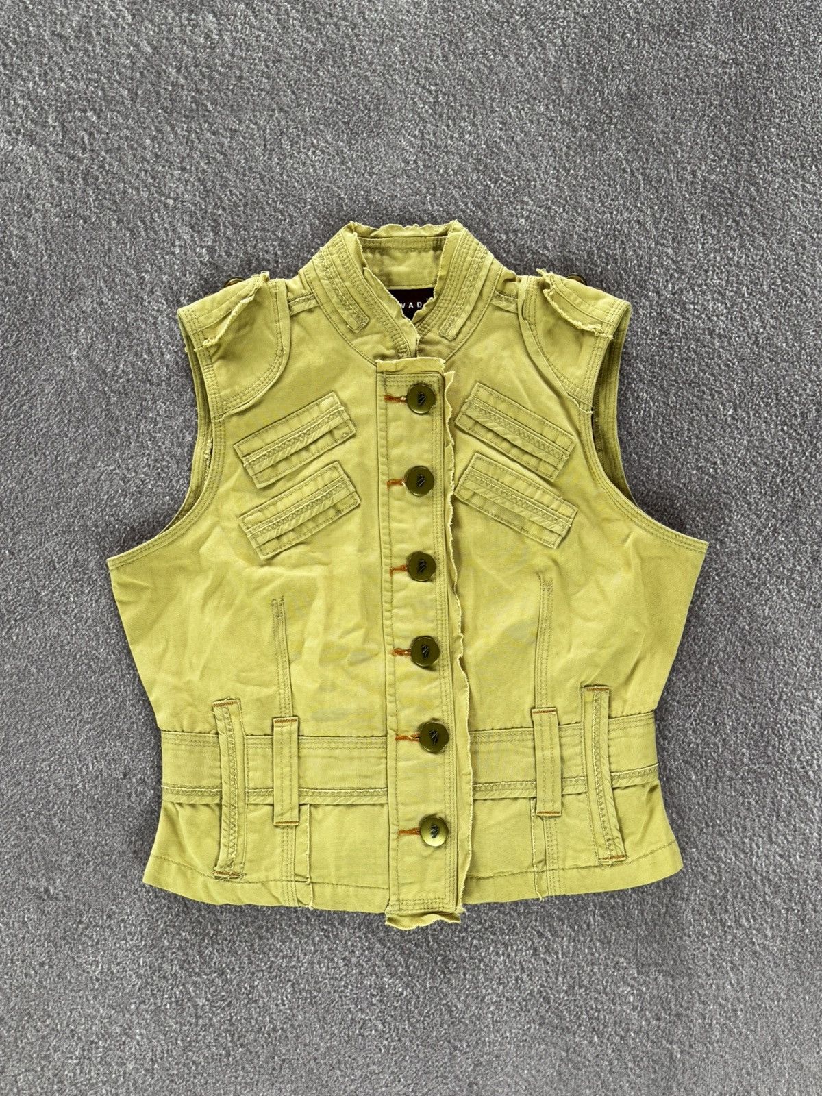 If Six Was Nine Vintage Diesel Style Grunge Military Vest Size XS / US 0-2 / IT 36-38 - 1 Thumbnail