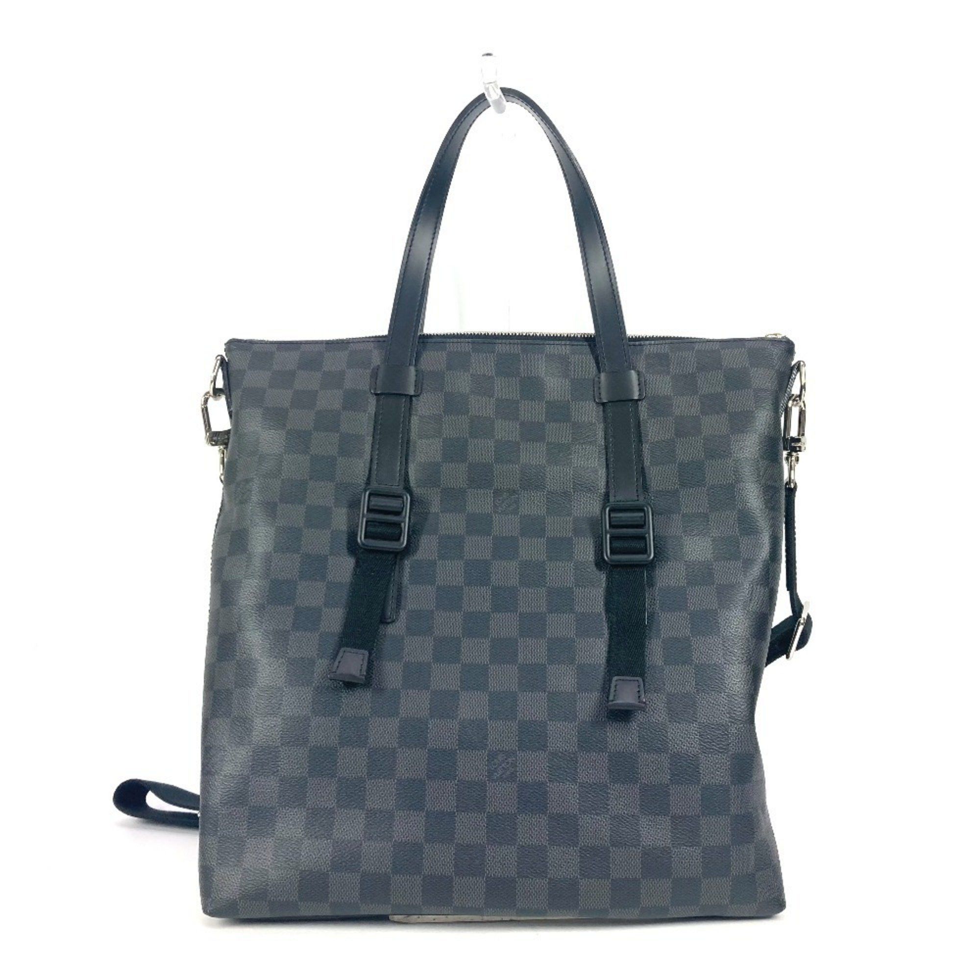 Louis Vuitton N41456 Damier Graphite Skyline Crossbody Bag Tote 2Way Shoulder Canvas Men's Women's Black