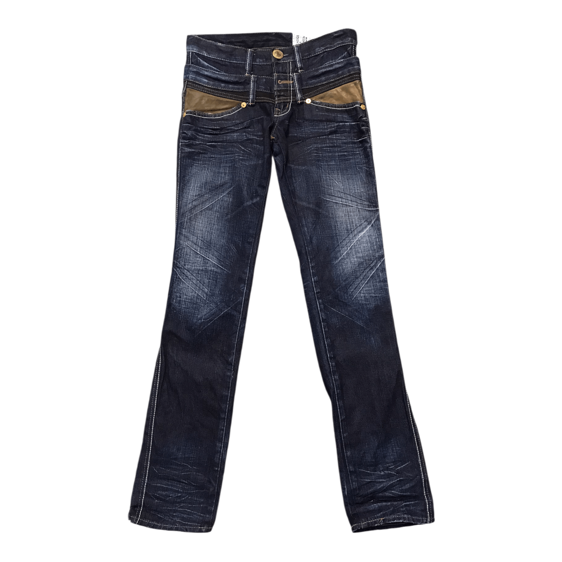 Japanese Brand Flare Antgauge Double Waist Denim Pant Size US 28 / EU 44 - 1 Thumbnail