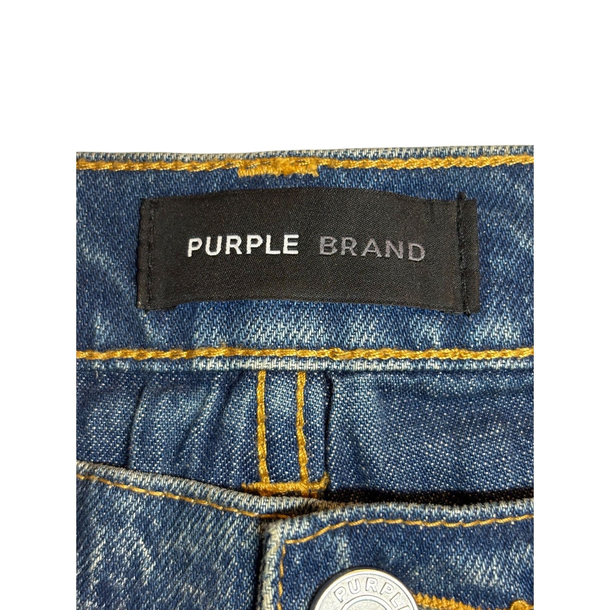 Purple Brand Purple Brand Men P001 Skinny fit Light Indigo Vintage Wash 3 Size US 32 / EU 48 - 6 Thumbnail