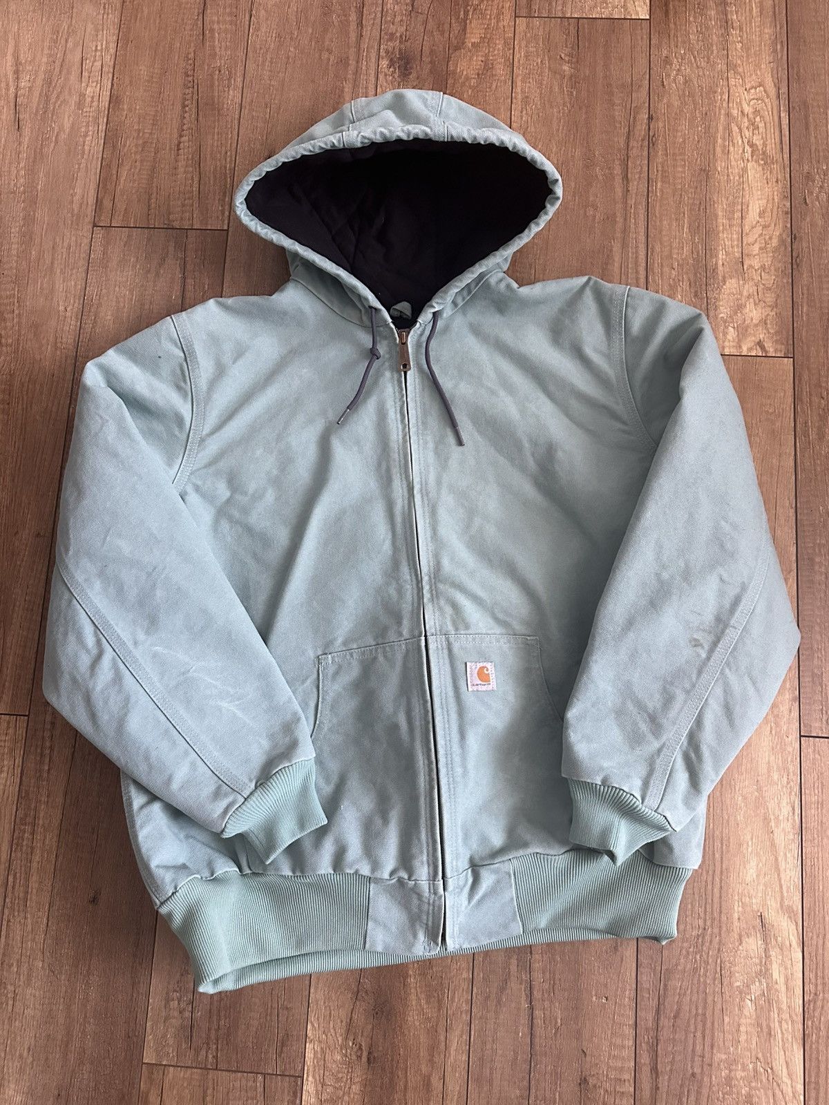 Carhartt Carhartt Active Zip Hooded Jacket Bomber 90s Size US L / EU 52-54 / 3 - 3 Thumbnail