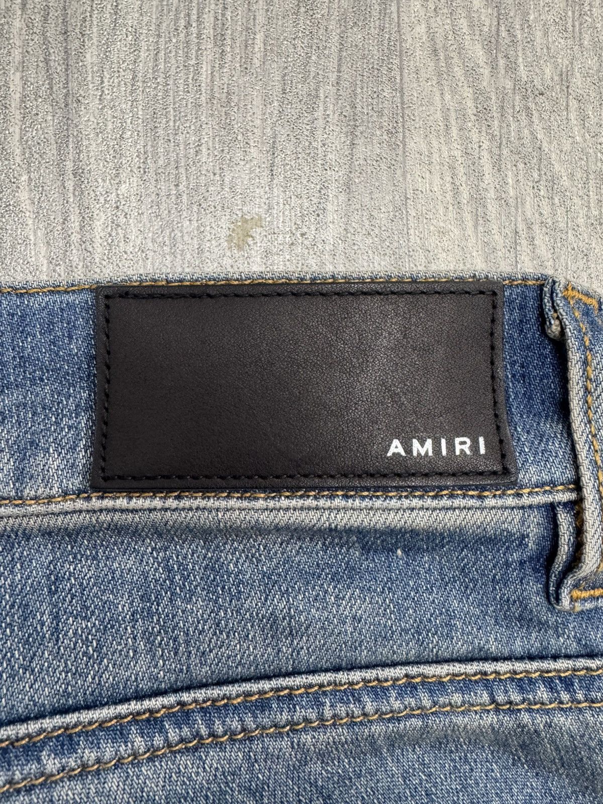 Amiri Amiri Clay Indigo Appliqué Logo Jeans Size US 30 / EU 46 - 10 Thumbnail