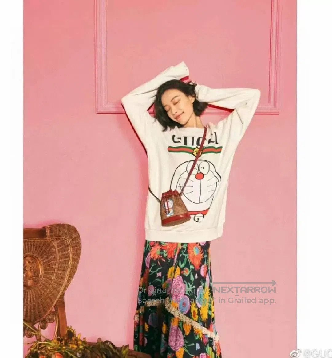 Gucci Gucci x Doraemon Collaboration White Sweatshirt. Size US XL / EU 56 / 4 - 8 Thumbnail