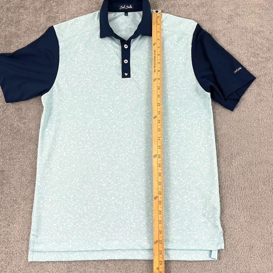 Vintage Bad Birdie Polo Shirt Mens Small Blue Golf Performance Stretch Preppy Casual S/S Size US S / EU 44-46 / 1 - 5 Thumbnail