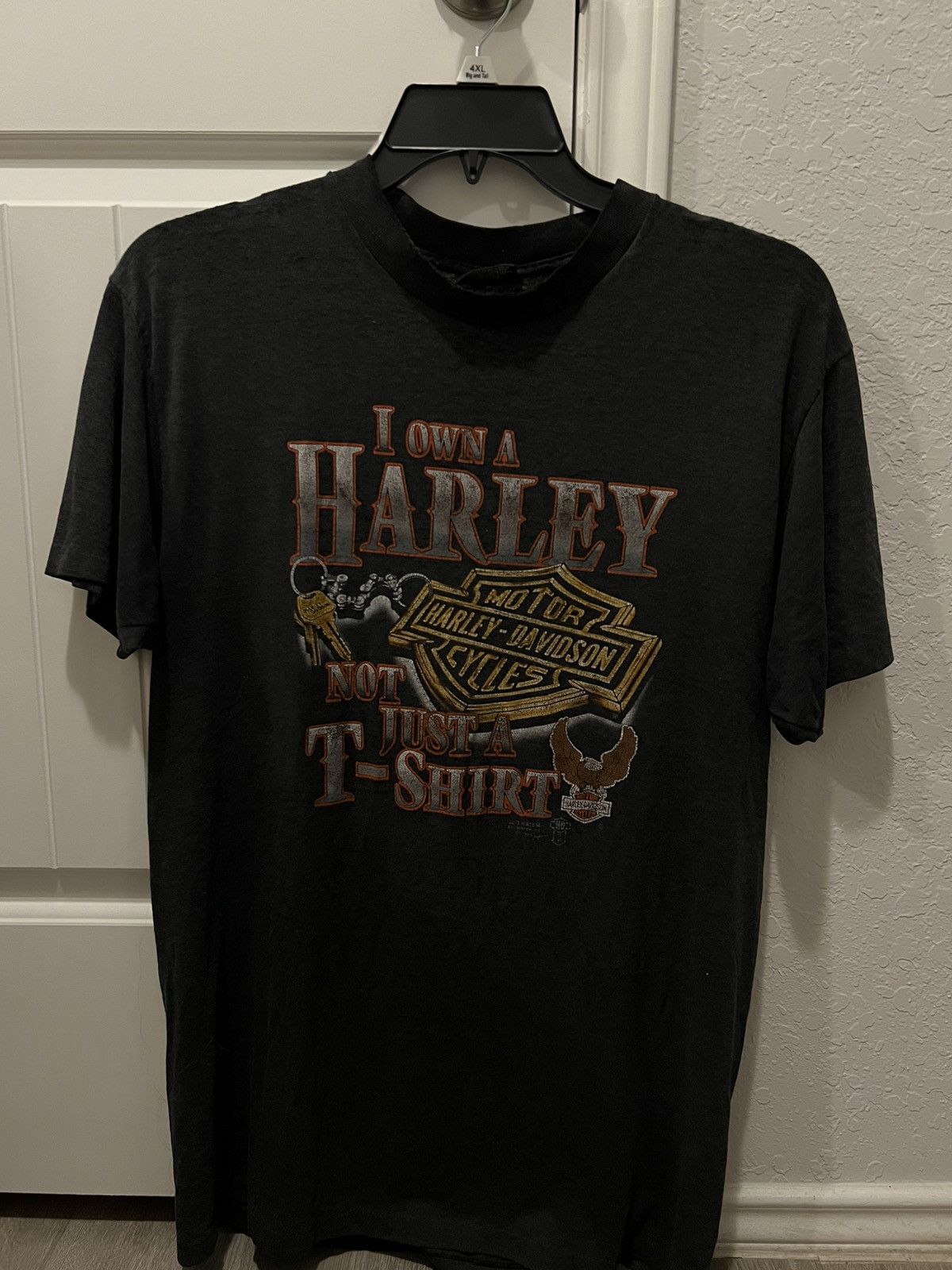 Harley Davidson Vintage 1988 Harley Davidson Tee Size US XL / EU 56 / 4 - 1 Thumbnail