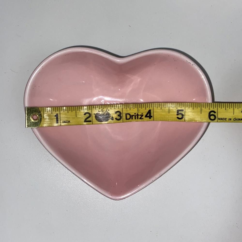 Designer Heart Shaped Ceramic Bowls Set of 2 Size ONE SIZE - 4 Thumbnail