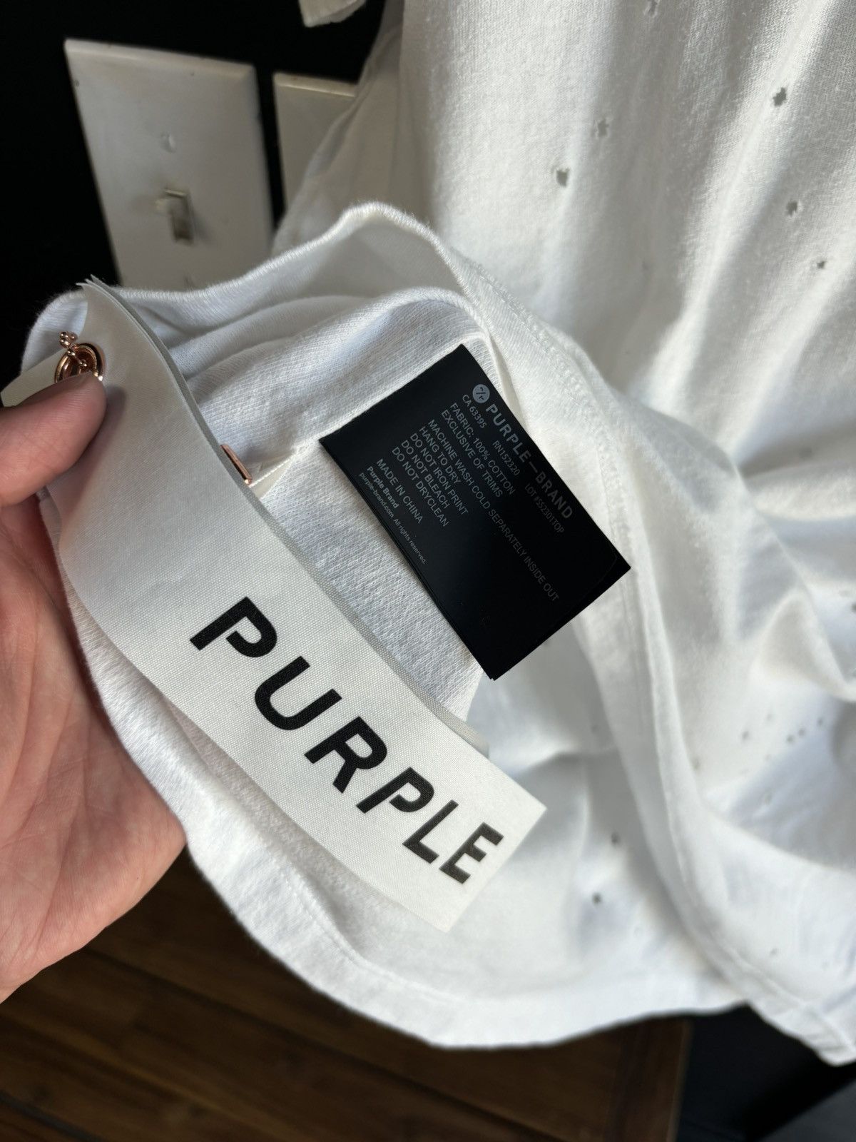 Purple × Purple Brand Purple Brand burnout tee Size US M / EU 48-50 / 2 - 4 Thumbnail