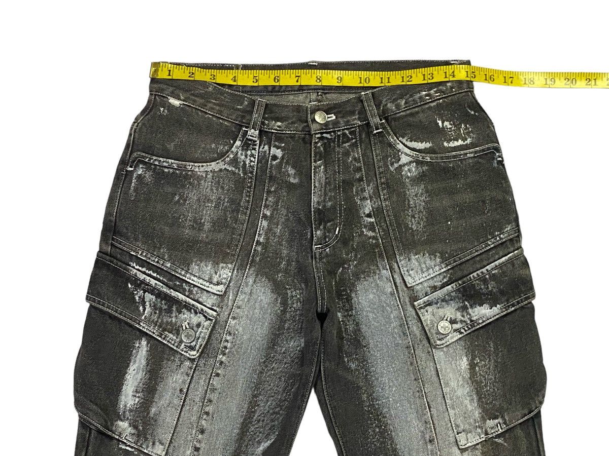If Six Was Nine × Japanese Brand Berning Sho Flared Cargo Jeans Size US 30 / EU 46 - 4 Thumbnail