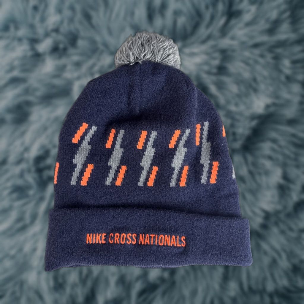Nike Nike Beanie Hat Cap Unisex Adults One Size Blue Orange Cross Training Nationals Size ONE SIZE - 1 Thumbnail