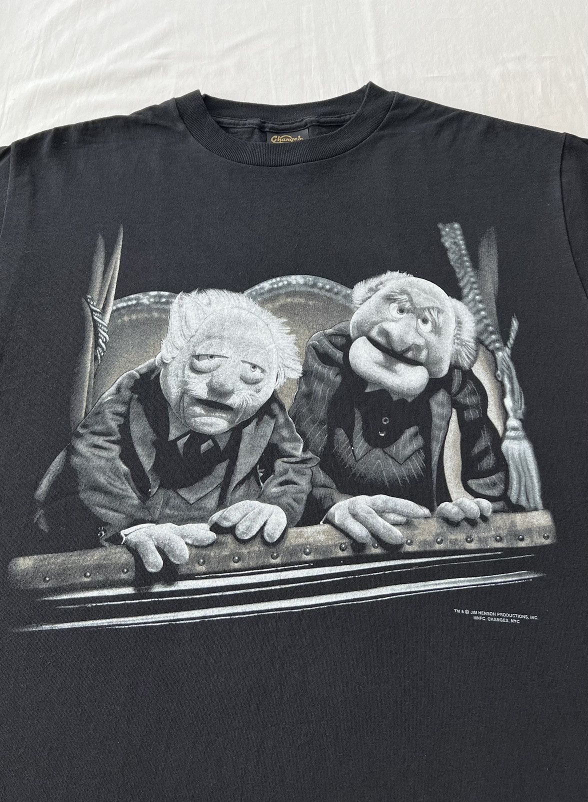 Cartoon Network Vintage 90s Statler Waldorf Sesame Street Muppets T-shirt Size US XL / EU 56 / 4 - 5 Thumbnail