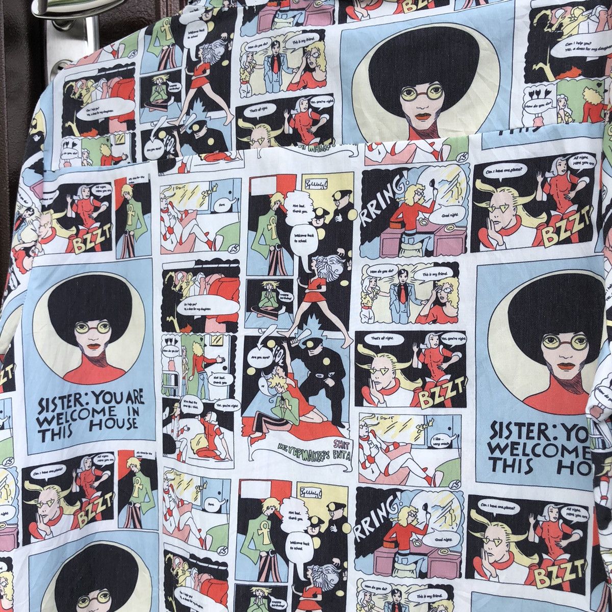 Japanese Brand Decomp Print Comic Book Long sleeve Shirt Size US L / EU 52-54 / 3 - 9 Thumbnail