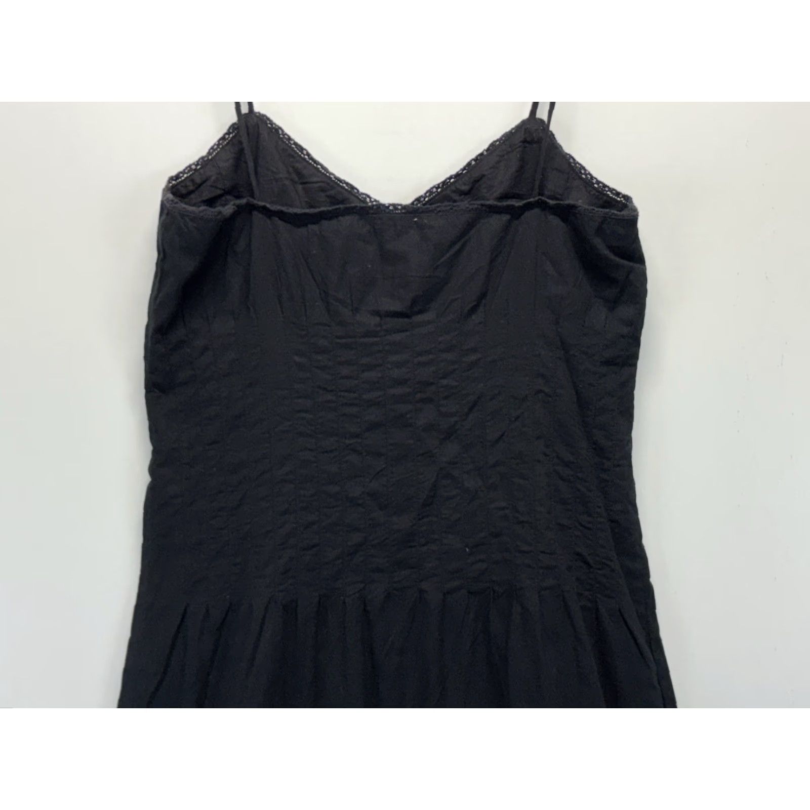 Ralph Lauren VINTAGE RALPH LAUREN Little Black Dress Shirt-Grade Mini Sleeveless Pintuck Button Front Y2K Grunge Womens Small Black Size S / US 4 / IT 40 - 5 Thumbnail