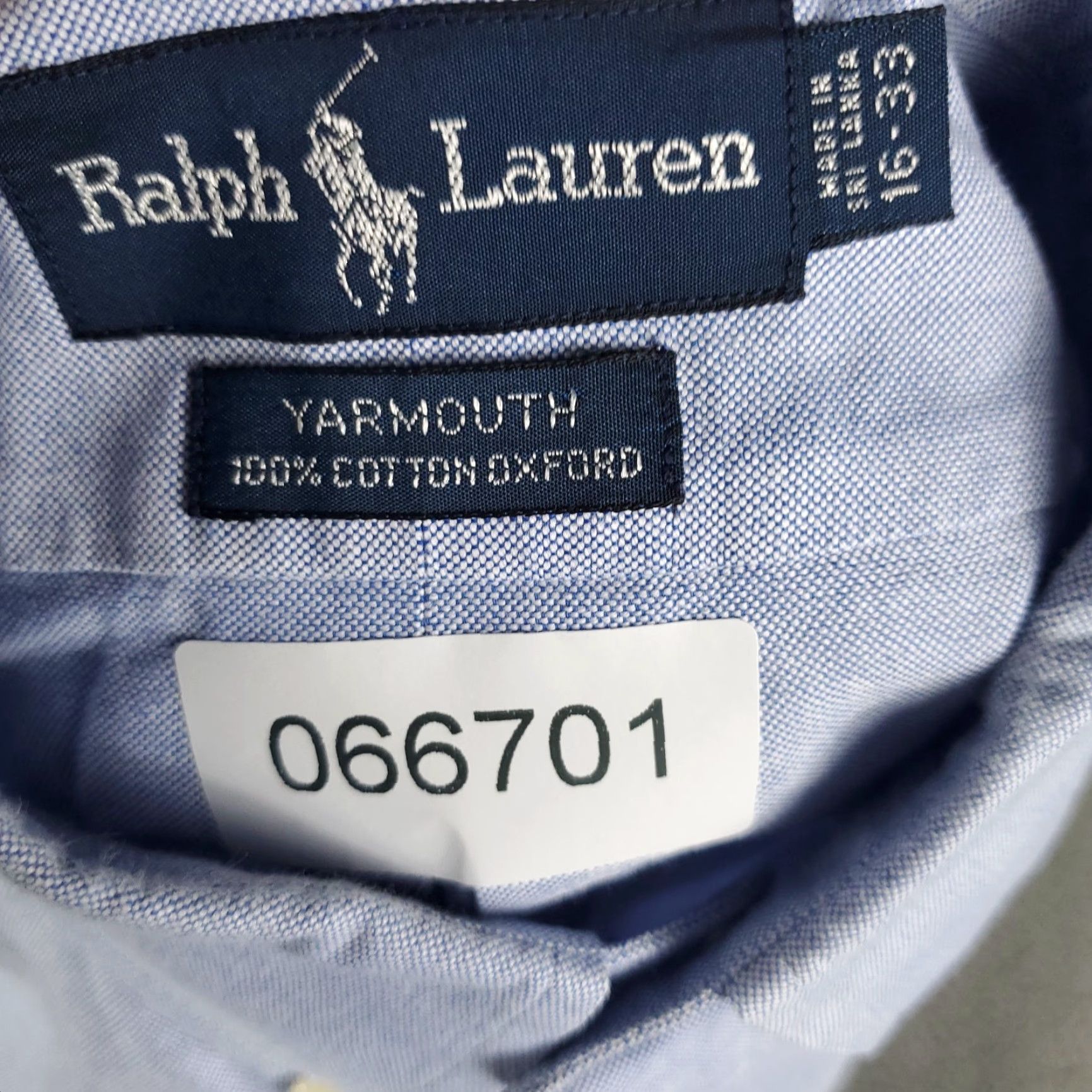 Ralph Lauren Ralph Lauren Shirt Mens 16 Blue Yarmouth Pony Dress Button Up Long Sleeve Size 42R - 8 Thumbnail