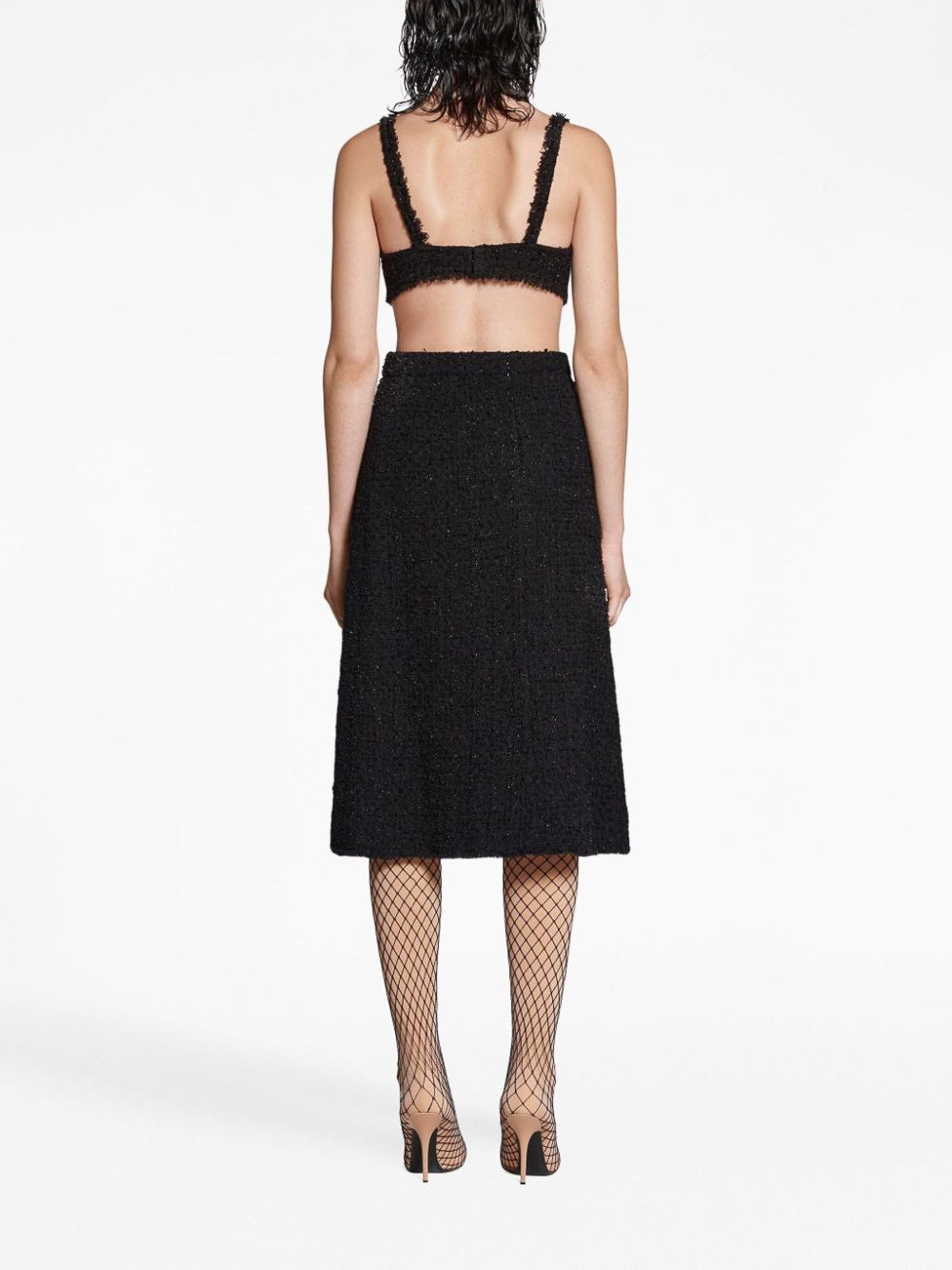 Balenciaga oc11z1125 Midi Skirt in Black Size 27" / US 4 / IT 40 - 5 Thumbnail