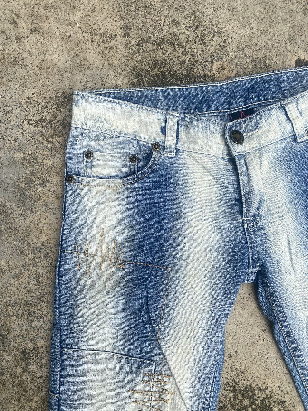 If Six Was Nine × Japanese Brand Flare Jeans Ruble Patchwork Bootcut Size US 29 - 8 Thumbnail