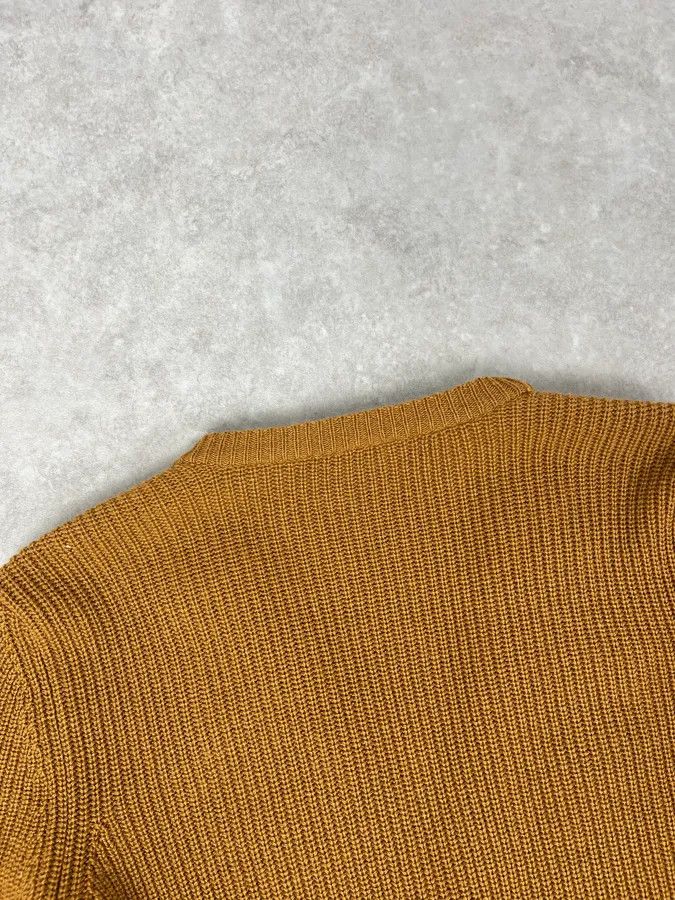 Salvatore Ferragamo Salvatore Ferragamo Camel Cashmere Python Leather Cardigan Size US S / EU 44-46 / 1 - 7 Thumbnail