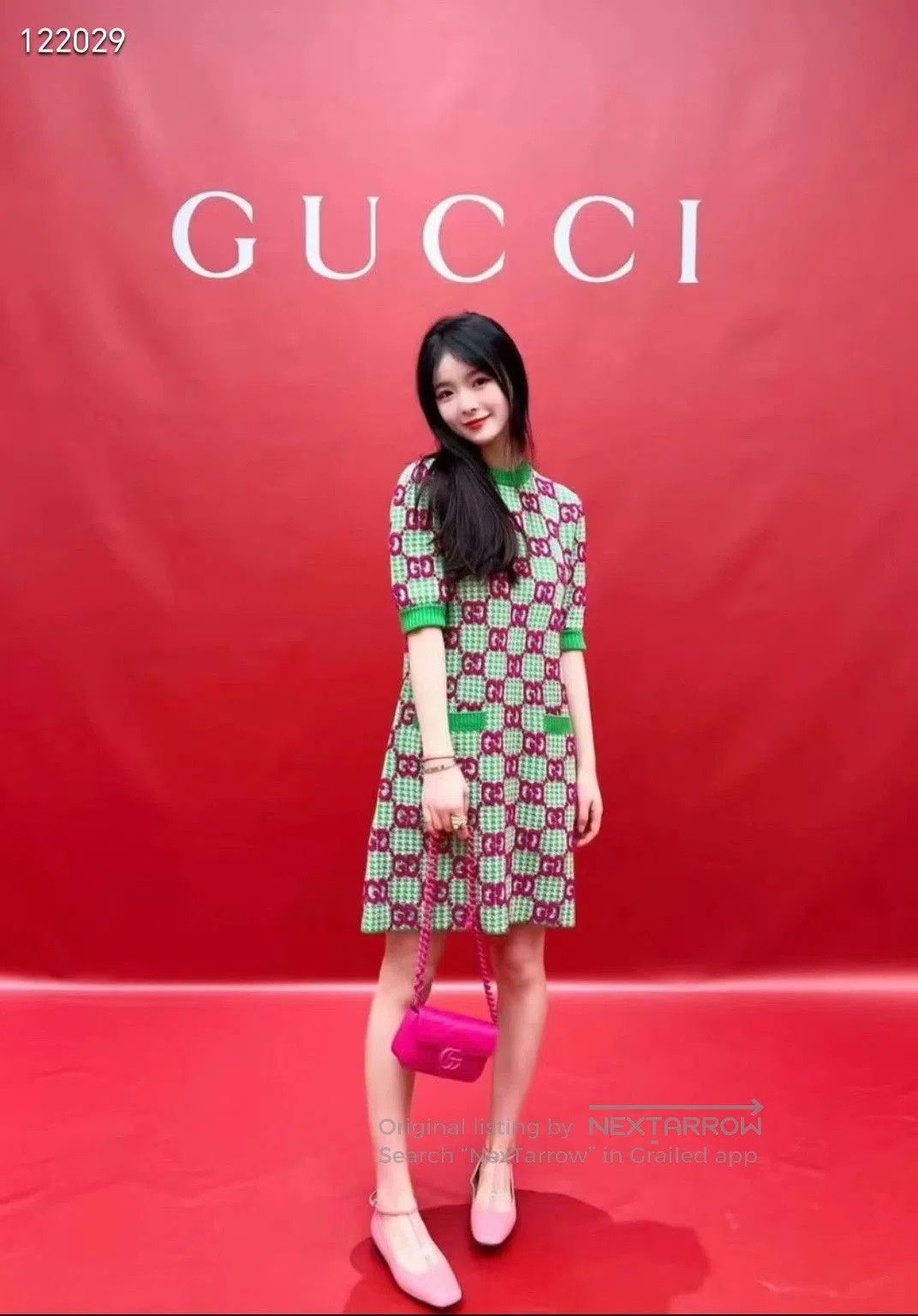Gucci Gucci Double G Print Knit Dress. Size XS / US 0-2 / IT 36-38 - 7 Thumbnail
