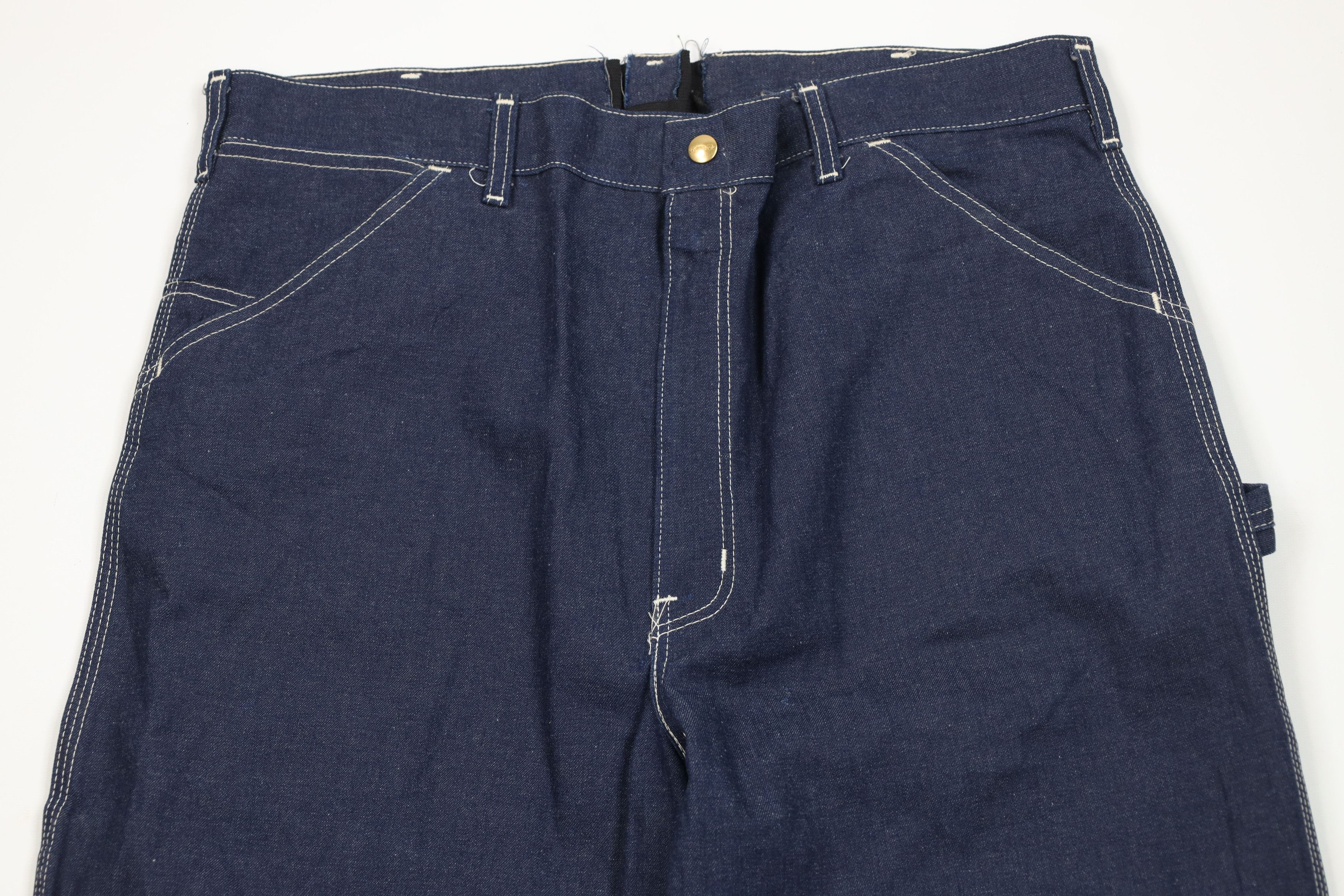 Carhartt Vintage 90s Carhartt Wide Leg Dungaree Denim Jeans Blue USA Size US 36 / EU 52 - 2 Thumbnail