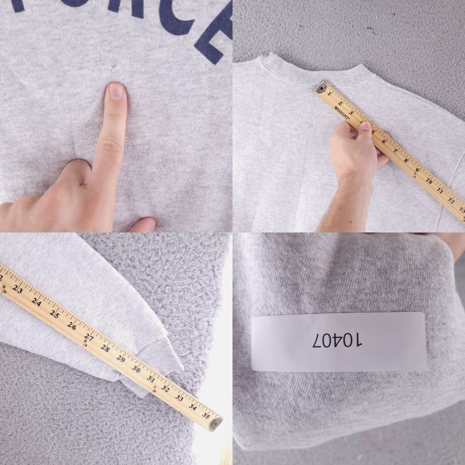 Vintage CAC Sweatshirt Mens Medium Gray Air Force Pullover Crewneck Size US M / EU 48-50 / 2 - 8 Thumbnail