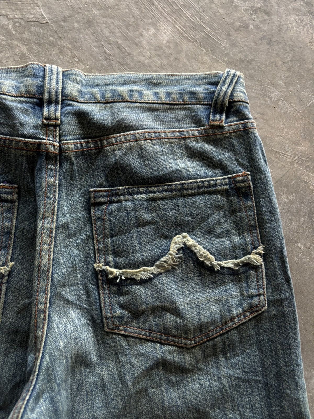 If Six Was Nine NYLAUS flare distressed rusty wash punk grunge japanese Size US 32 / EU 48 - 18 Thumbnail