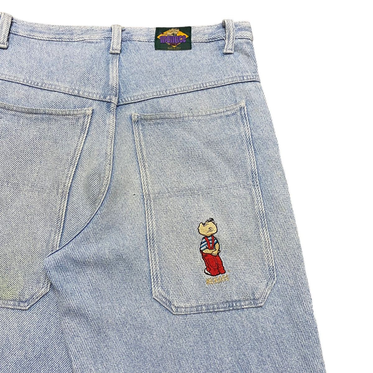 Menace Vintage 90s Menace Denim Baggy Pants Size US 38 / EU 54 - 10 Thumbnail