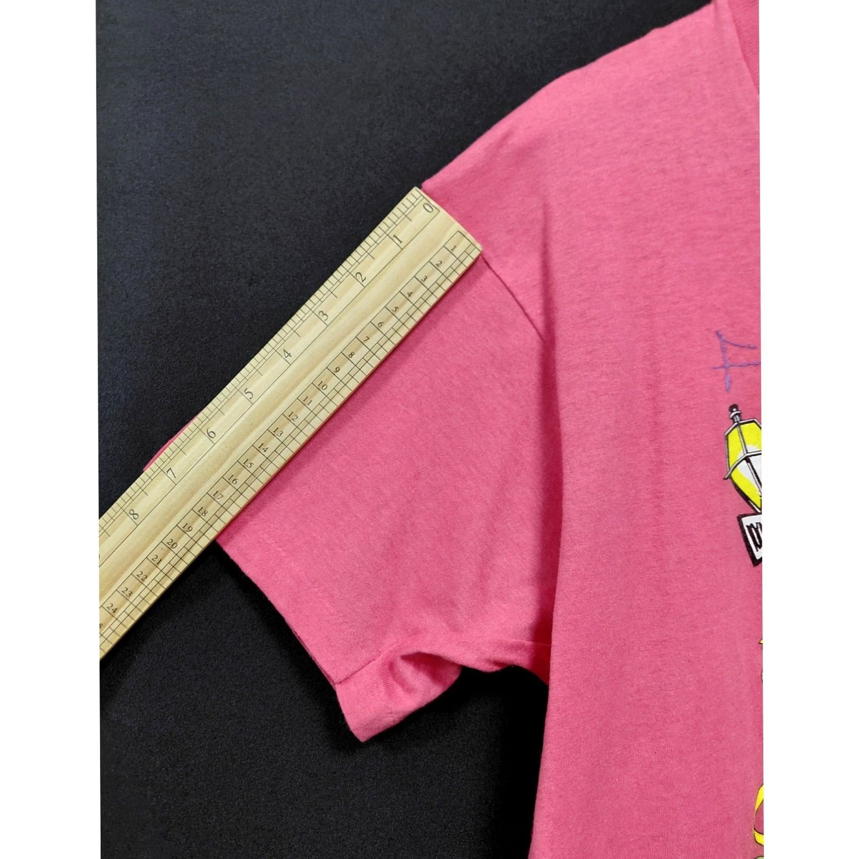 Vintage Screen Stars IP9 Mardi Gras Party Time New Orleans T-Shirt Short Sleeve Pink L Size US L / EU 52-54 / 3 - 5 Thumbnail