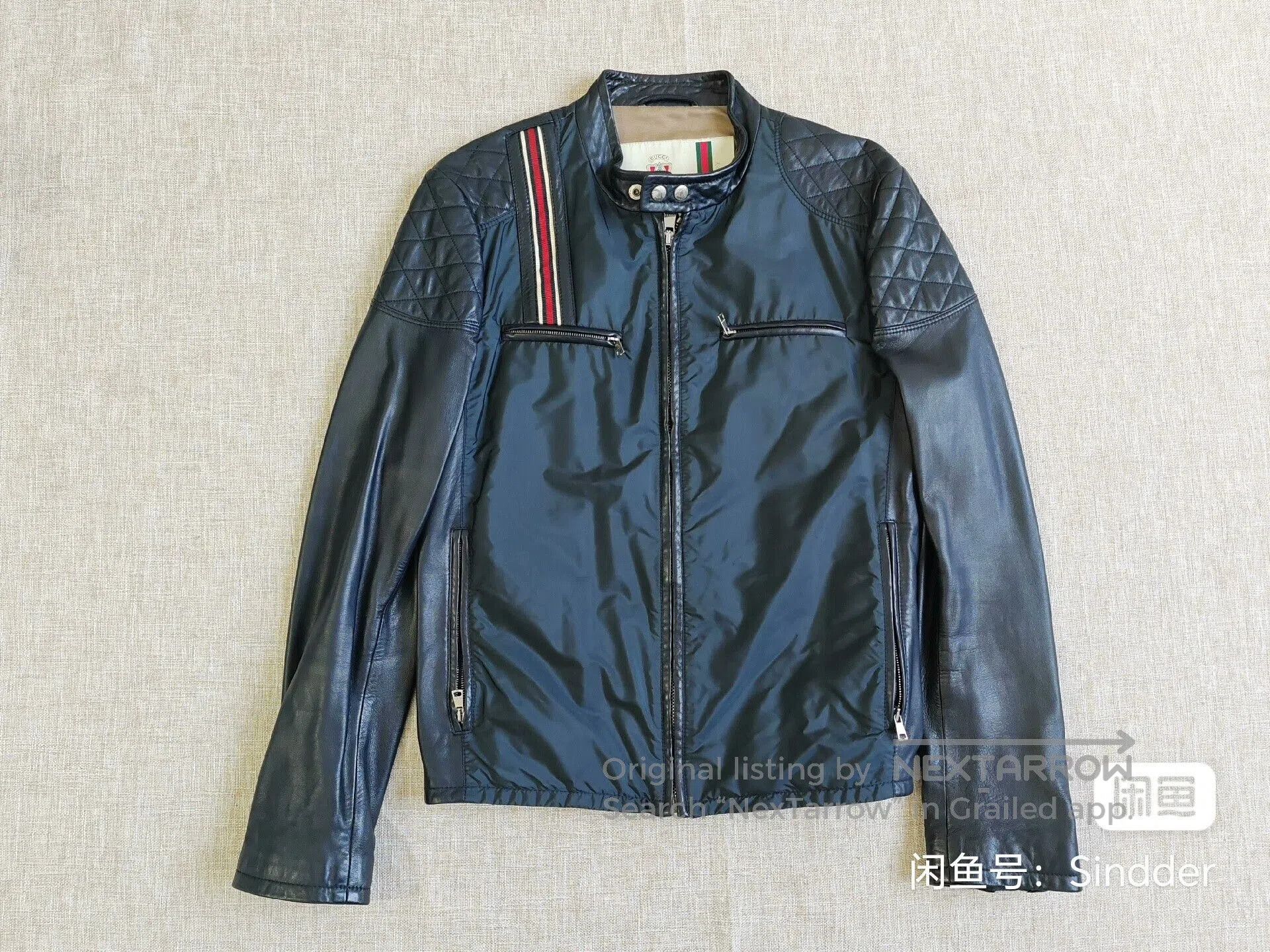 Gucci Gucci Men's Leather Jacket. Size US M / EU 48-50 / 2 - 1 Thumbnail