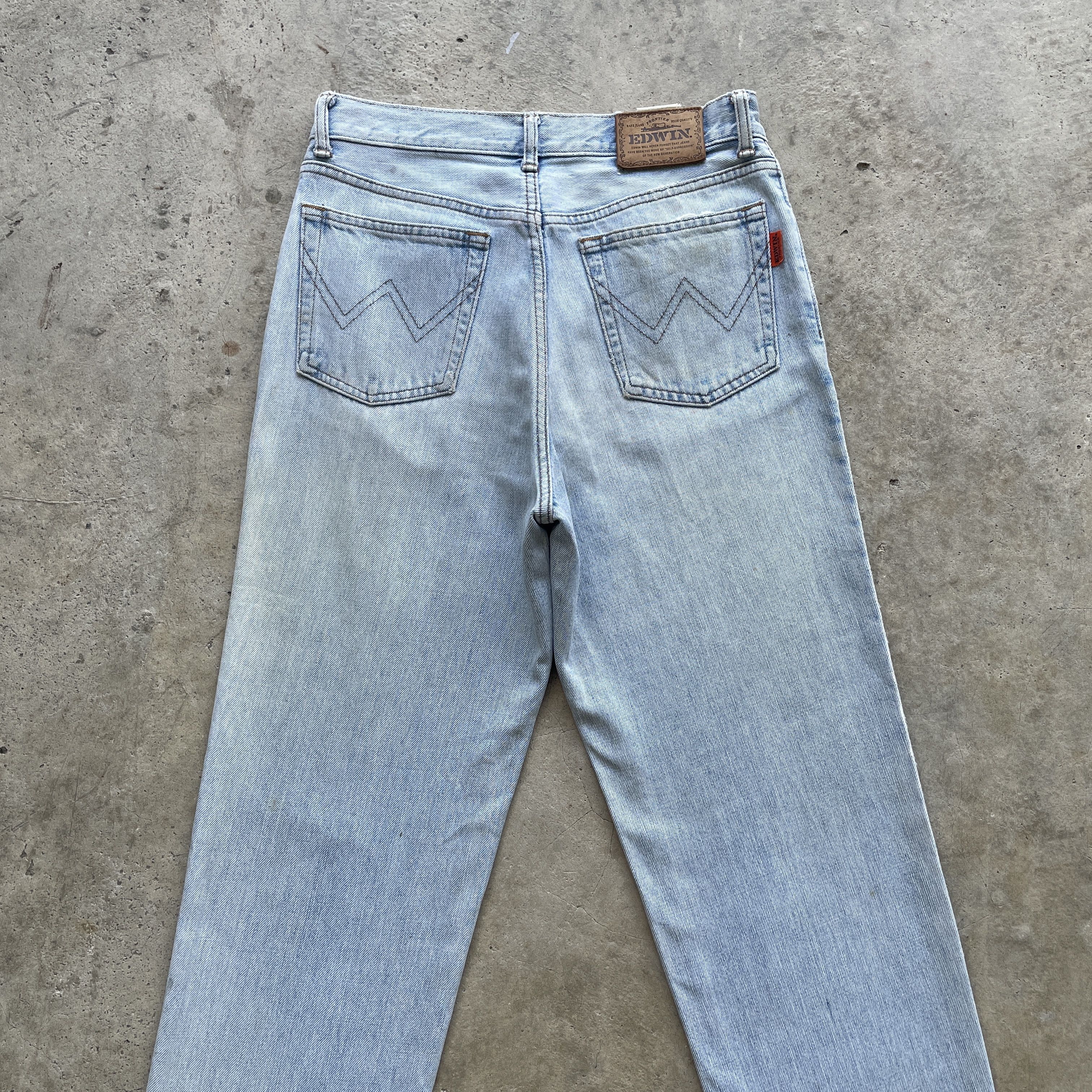 Edwin VINTAGE EDWIN JEANS FADED DISTRESSED WASH DENIM PANTS W28 Size US 28 / EU 44 - 9 Thumbnail