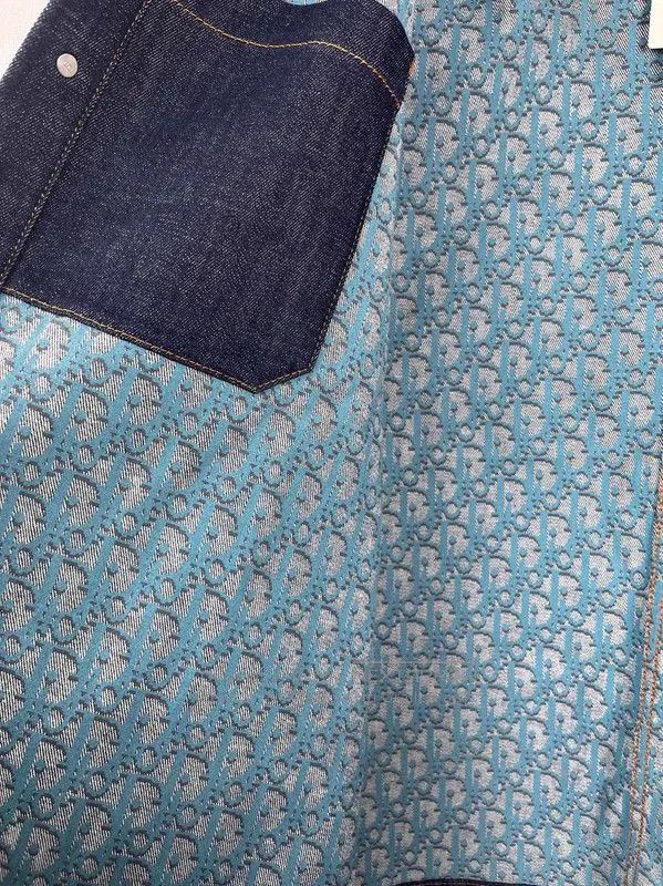 Dior Dior Spring Autumn Denim Long Sleeve Coat . Size US XXL / EU 58 / 5 - 3 Thumbnail