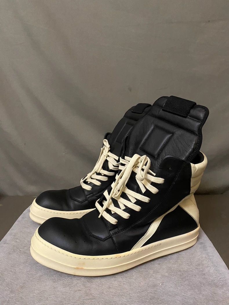 Rick Owens Rick Owens High-Top Leather Sneakers-yf Size US 10.5 / EU 43-44 - 1 Thumbnail