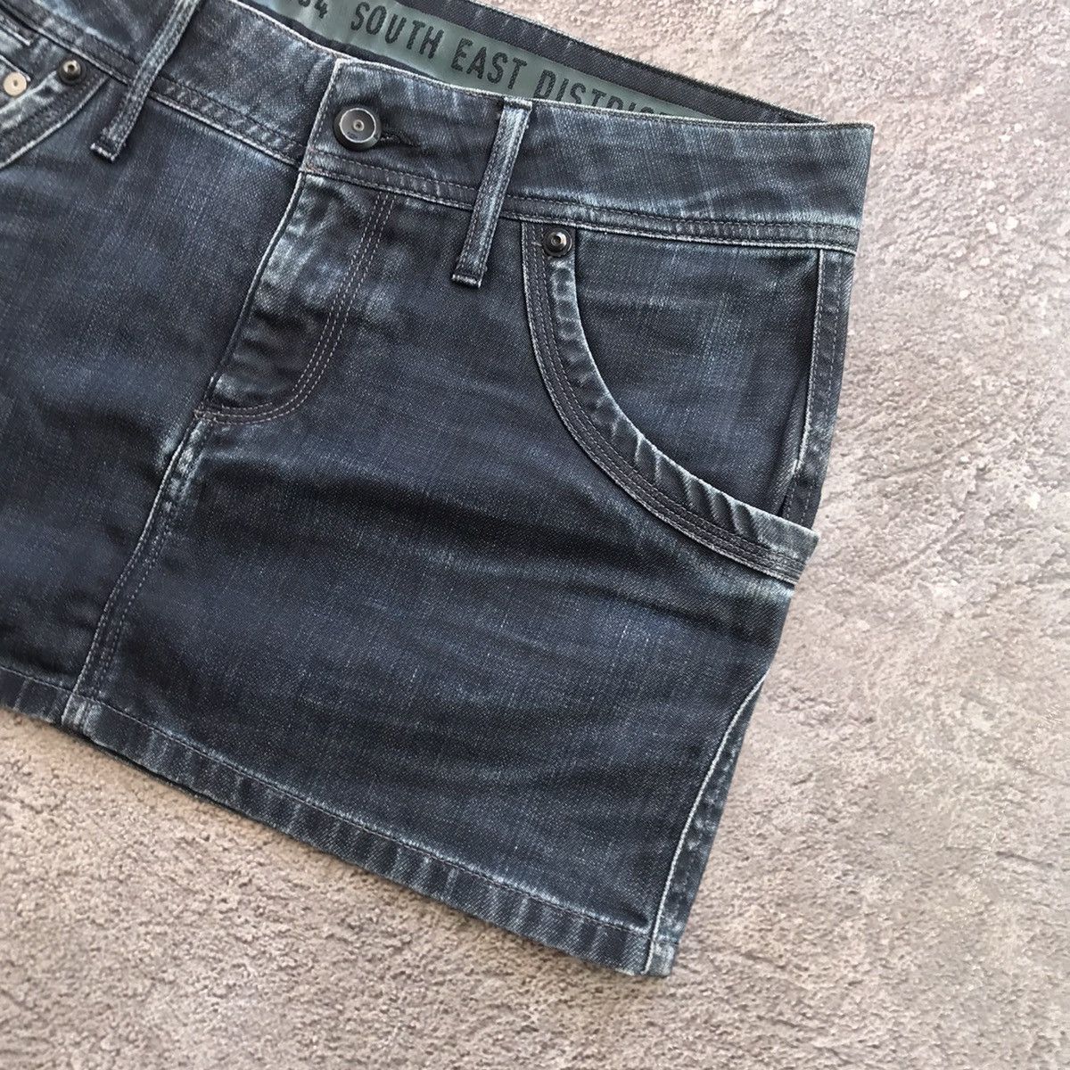 vintage mini skirt japan denim streetwear style Y2K