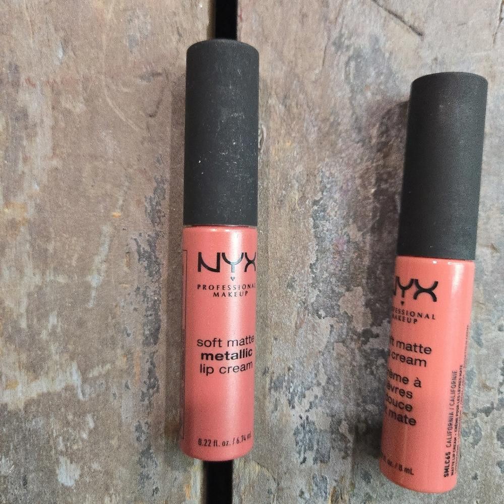 Designer NYX Soft Matte/Metallic Lip Cream - Pink Size ONE SIZE - 3 Thumbnail