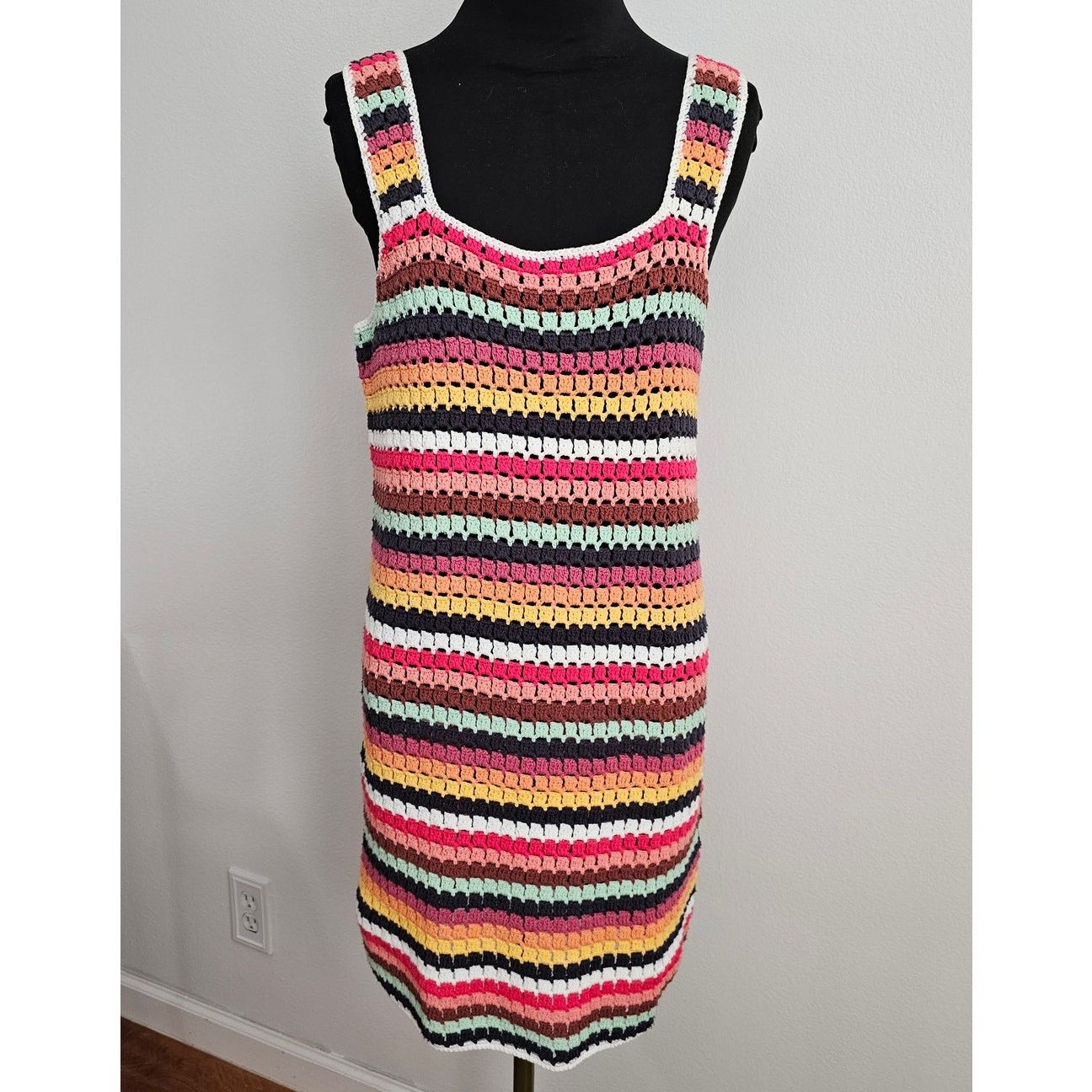 Marine Layer NWT Marine Layer Archive Fiona Crochet Dress Multi Stripe M Size M / US 6-8 / IT 42-44 - 3 Thumbnail