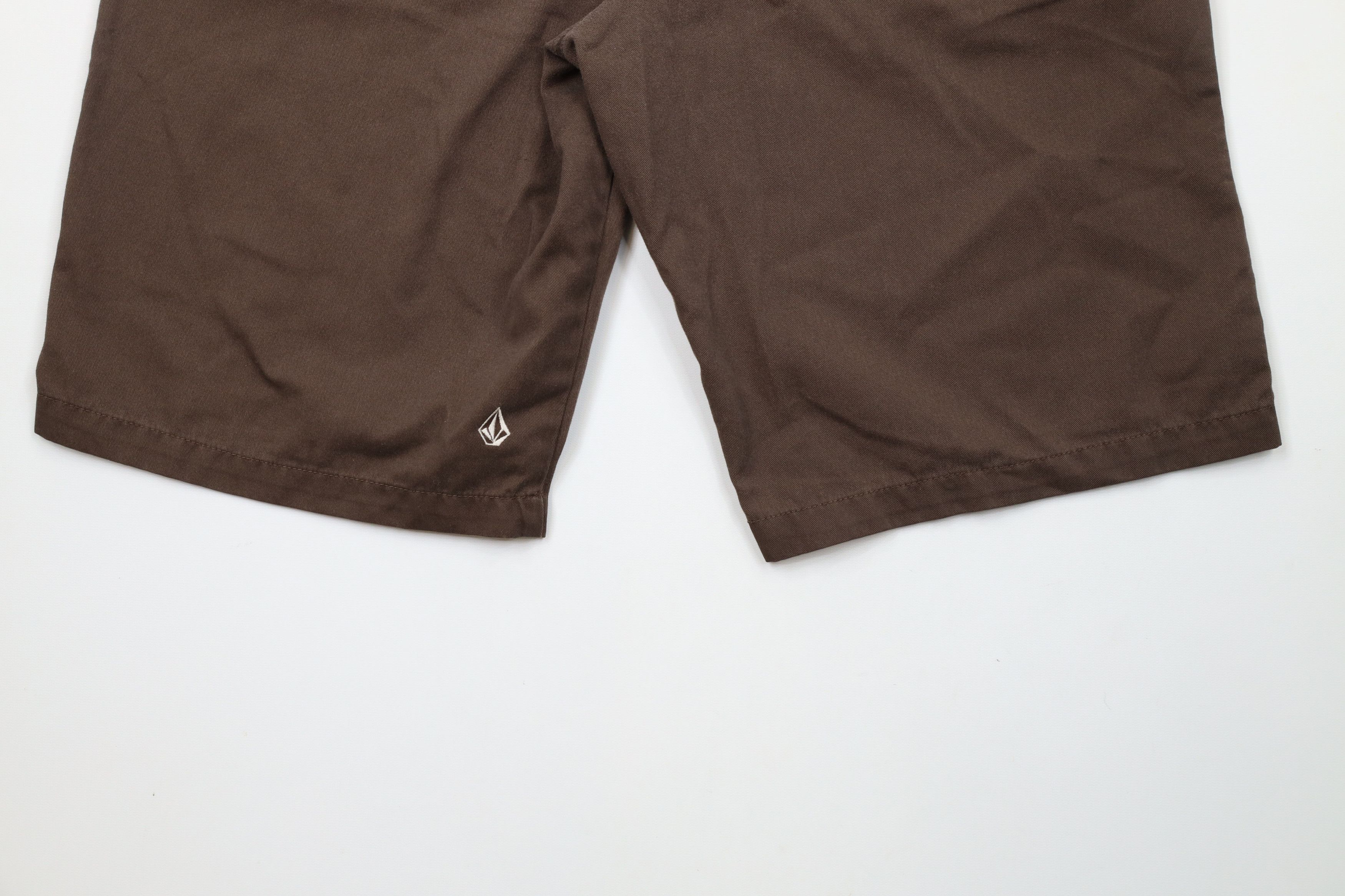 Vintage × Volcom Vintage Volcom Stone Out Baggy Surfing Chino Shorts Brown Size US 31 - 12 Thumbnail