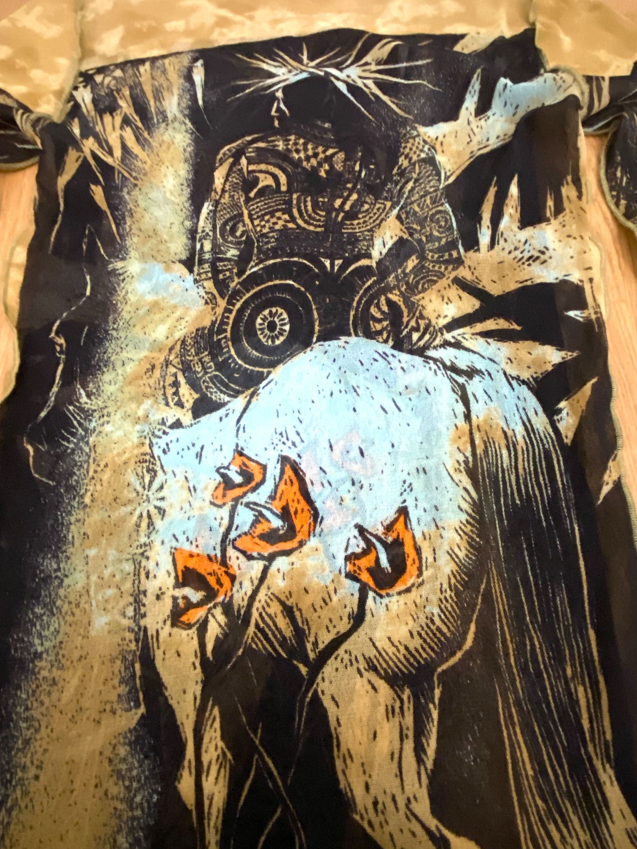 Jean Paul Gaultier Jean Paul Gaultier Warrior Indian Mesh Men Tee Top T-shirt Size US M / EU 48-50 / 2 - 3 Thumbnail
