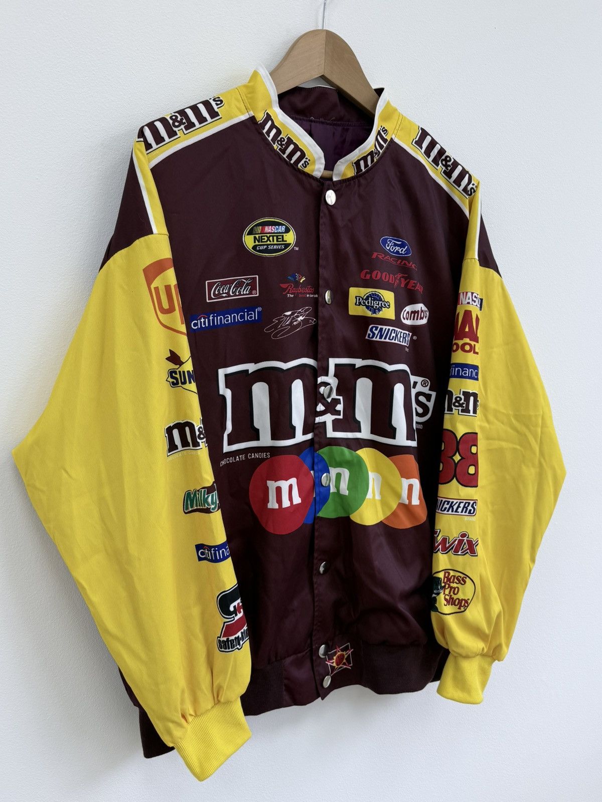 NASCAR Vintage M&Ms NASCAR Racing Jacket Y2K 90s Size US L / EU 52-54 / 3 - 2 Thumbnail