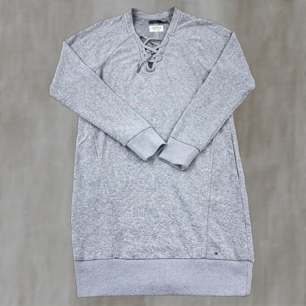 Prana prAna Dress Women's Small Gray Long Sleeve Pockets Sweater Lace Neck Size S / US 4 / IT 40 - 1 Thumbnail