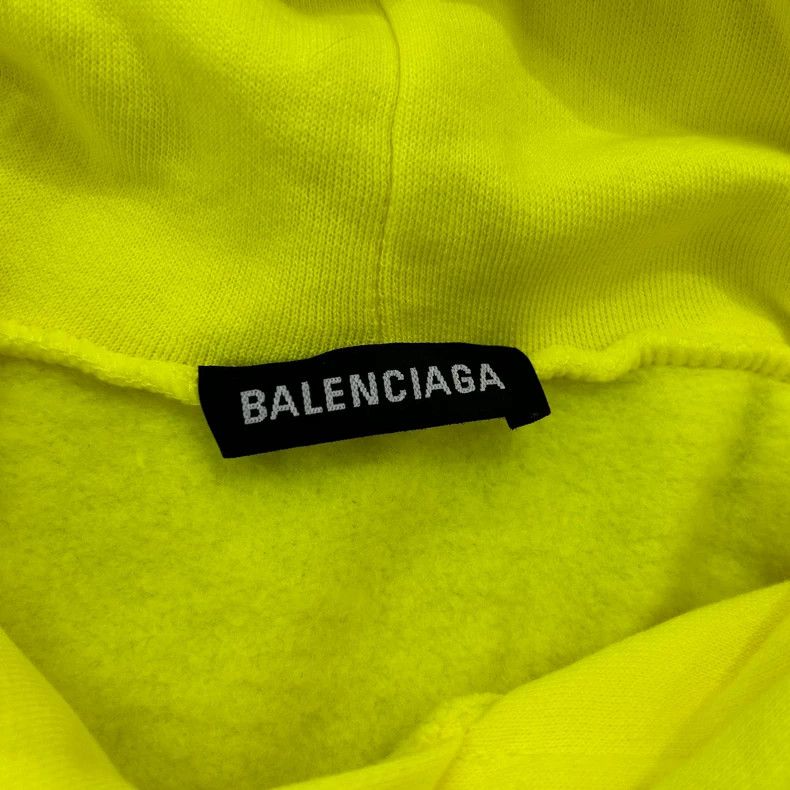 Balenciaga Balenciaga Fluorescent yellow cola hoodie Size US XS / EU 42 / 0 - 4 Thumbnail