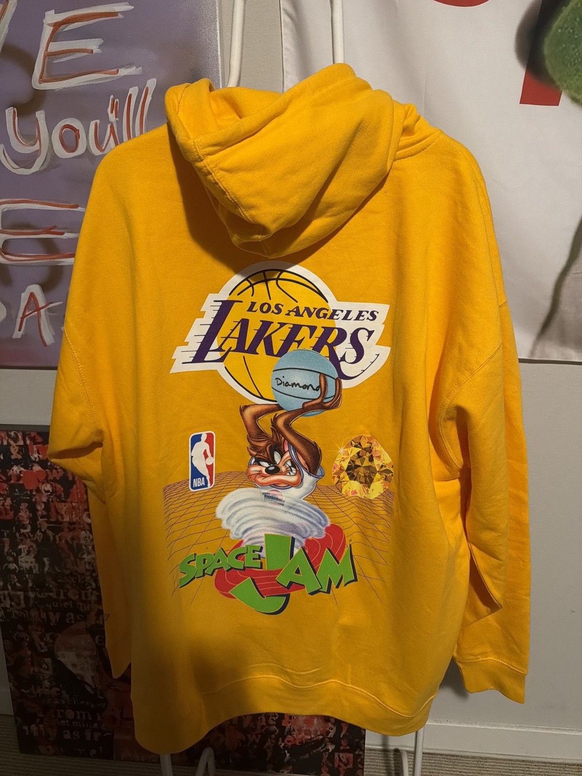 Diamond Supply Co. Diamond X Space Jam X Lakers Hoodie Size US XXL / EU 58 / 5 - 1 Thumbnail
