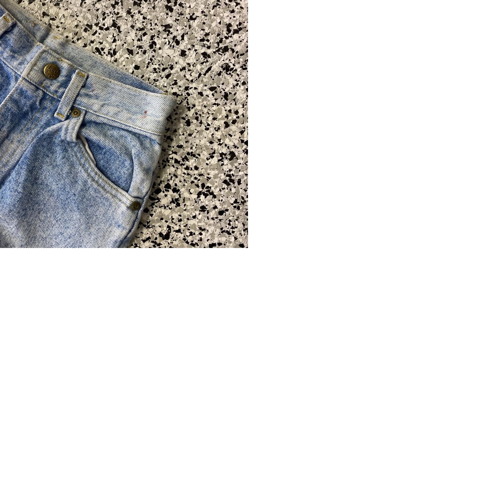 Lee VINTAGE Lee Riders Slim 80s Jeans Blue Denim 22x25.5 Women Regular Straight High Rise (2)** Size 40" / US 18 - 9 Thumbnail
