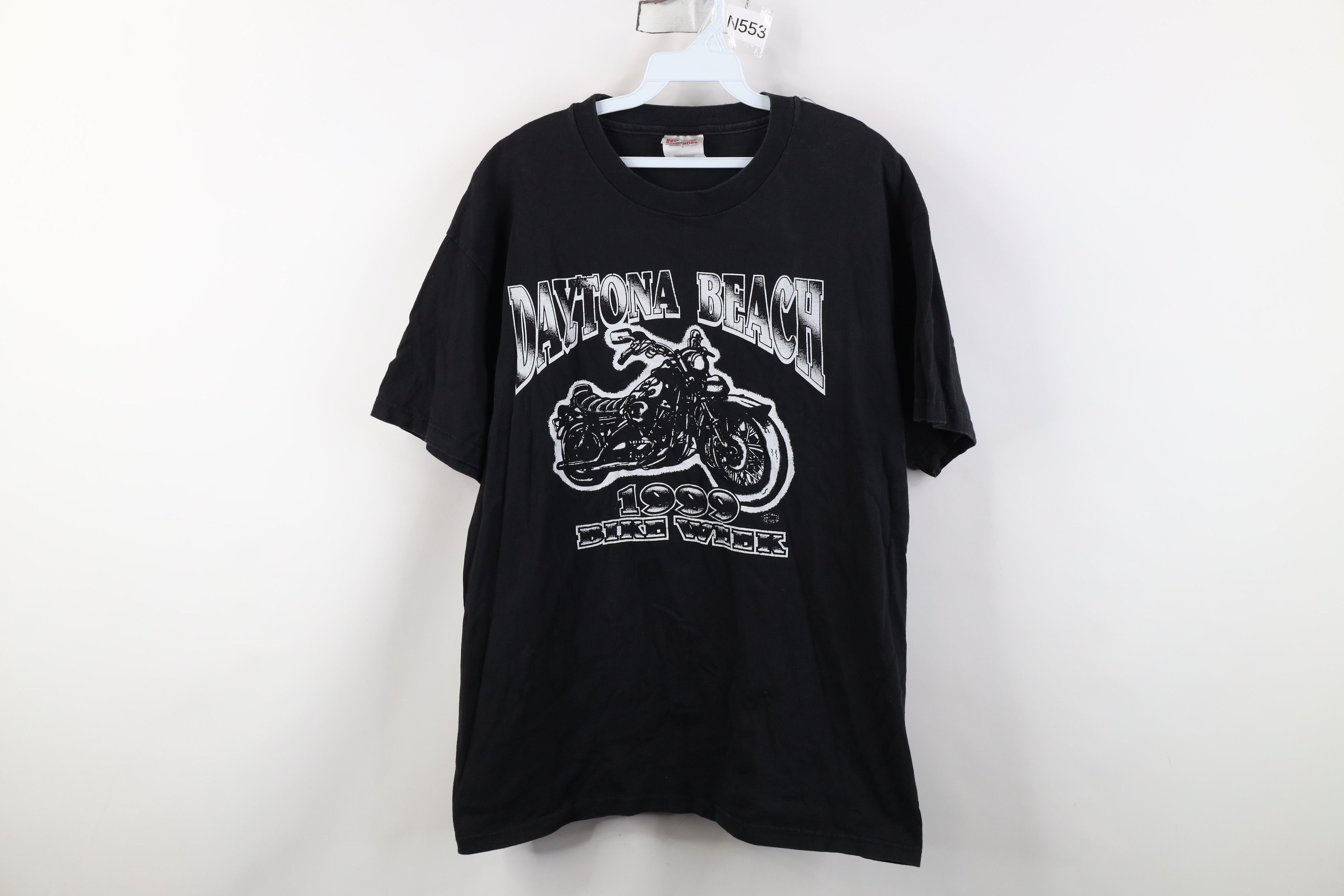 Vintage Vintage 90s 1999 Daytona Beach Bike Week Motorcycle T-Shirt Size US L / EU 52-54 / 3 - 1 Thumbnail