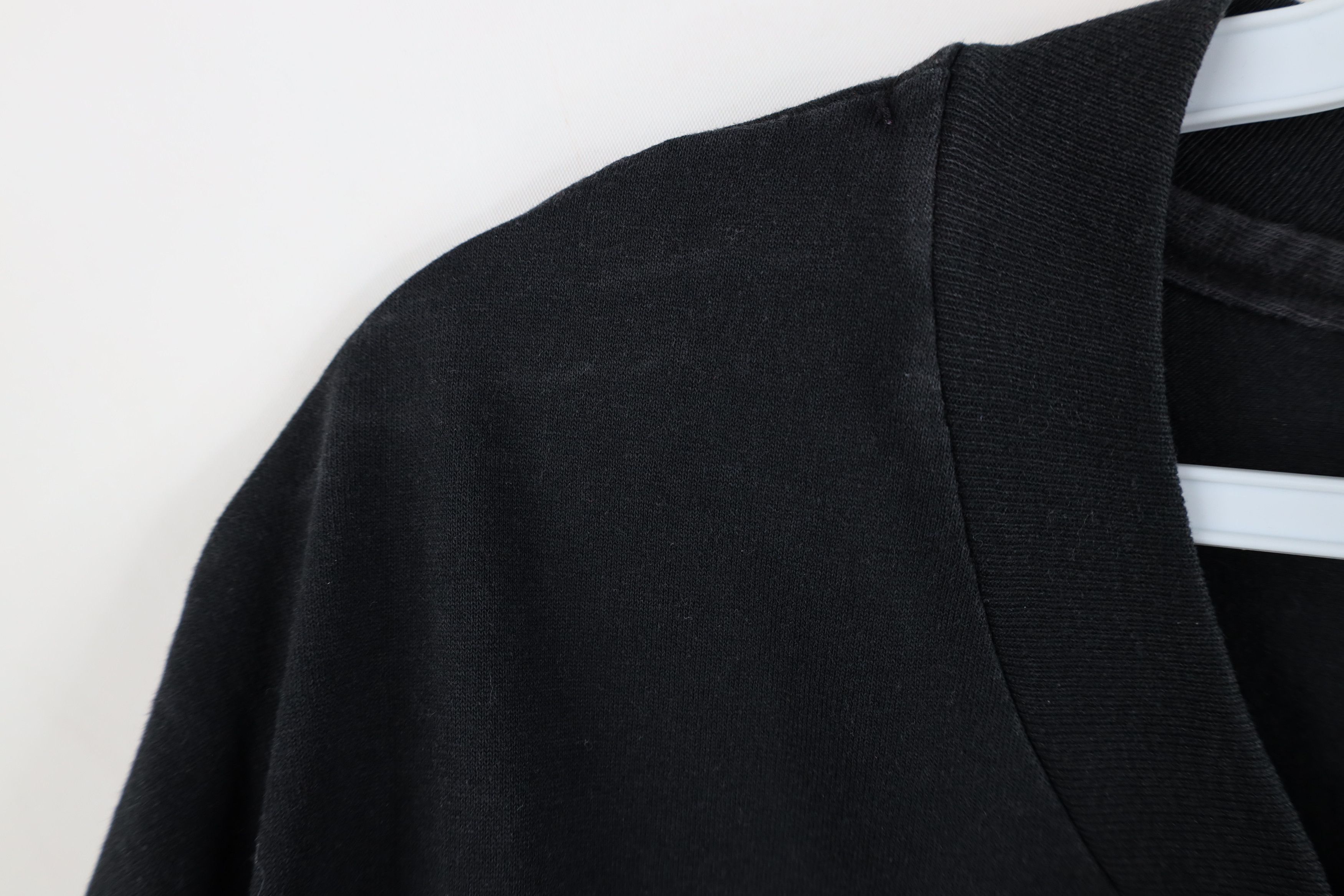 Hanes Vintage 80s 90s Hanes Blank Short Sleeve T-Shirt Black USA Size US XL / EU 56 / 4 - 6 Thumbnail