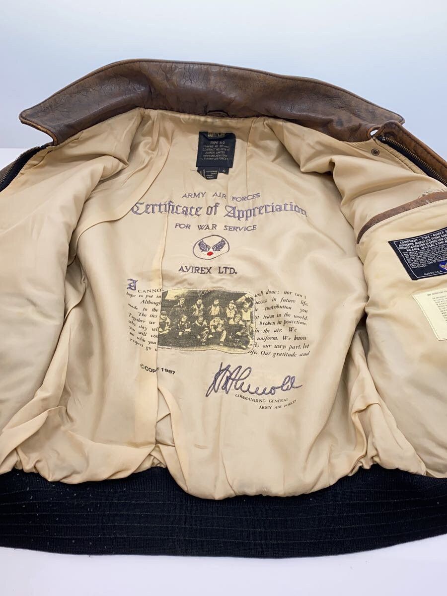 Avirex Avirex Leather Jacket Blouson Brown Size US S / EU 44-46 / 1 - 5 Thumbnail