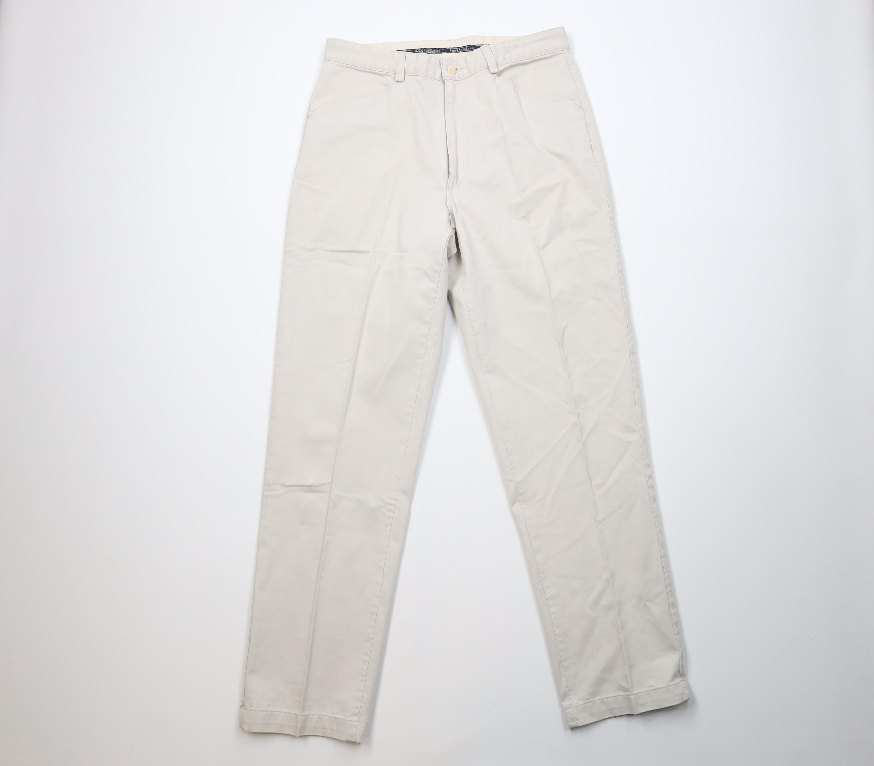 Polo Ralph Lauren Vintage 90s Ralph Lauren Martin Chino Pants Cotton Stone USA Size US 32 / EU 48 - 1 Thumbnail