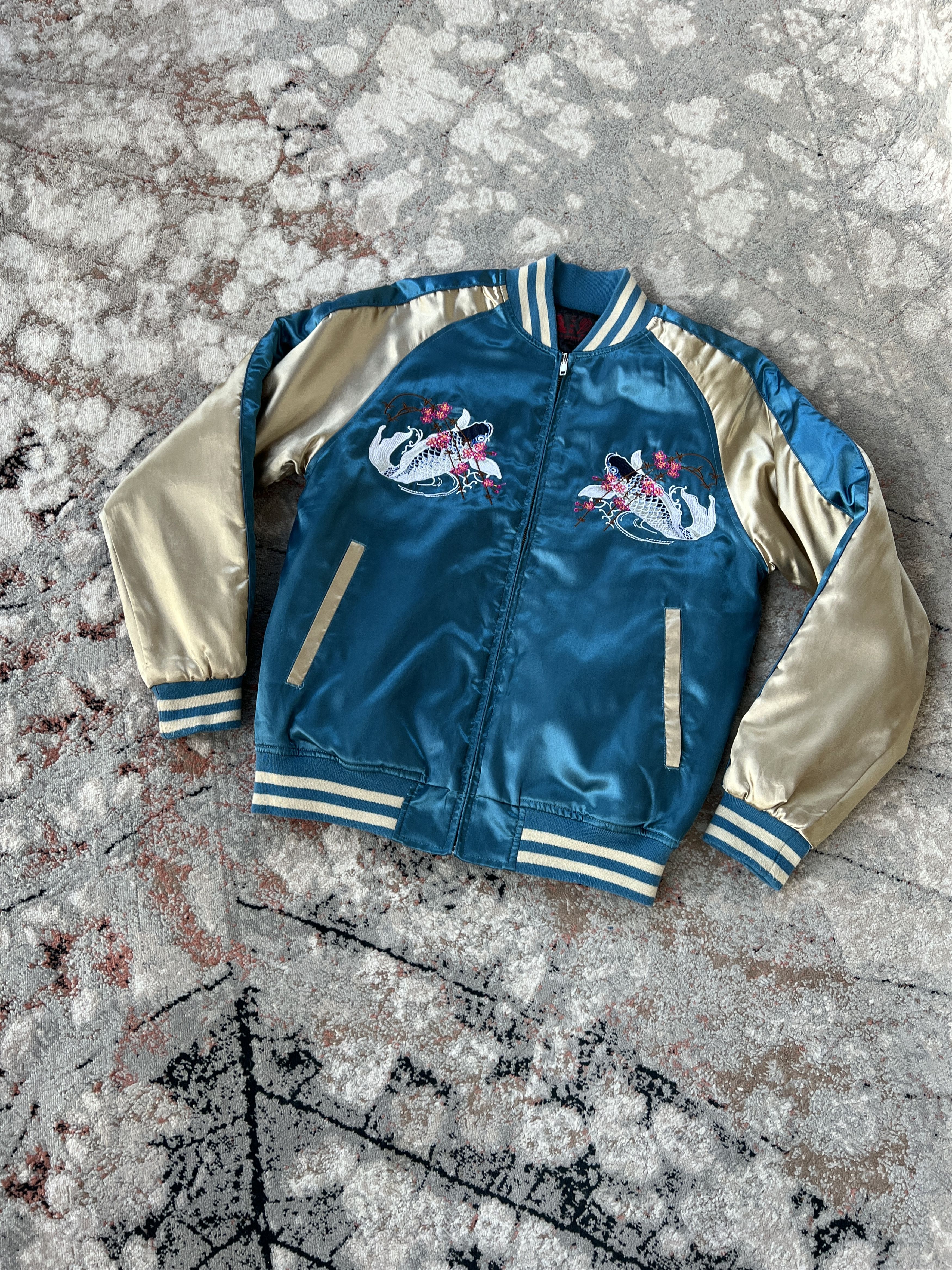Vintage Sukajan Souvenir Satin Jacket
