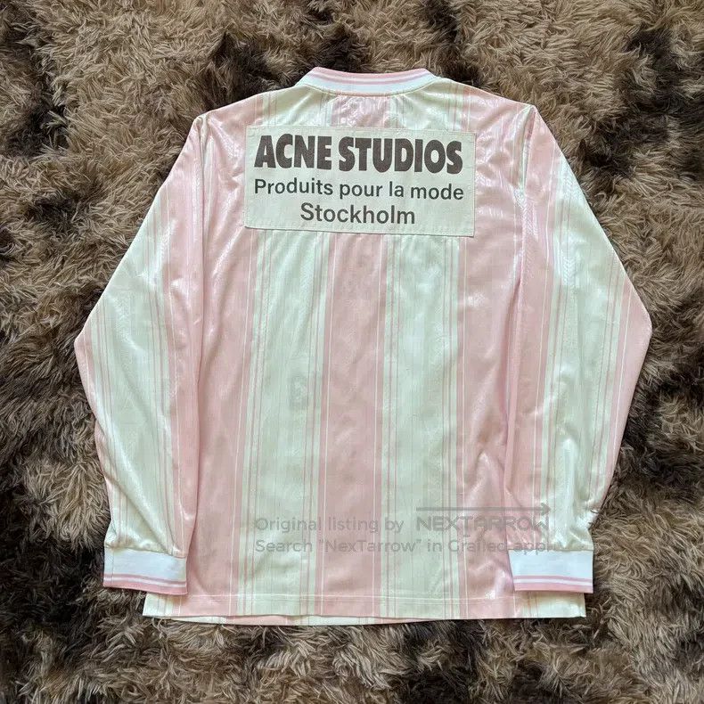 Acne Studios Acne Studios SS24 Colorblock Lettering Soccer Long Sleeve Size US XL / EU 56 / 4 - 3 Thumbnail