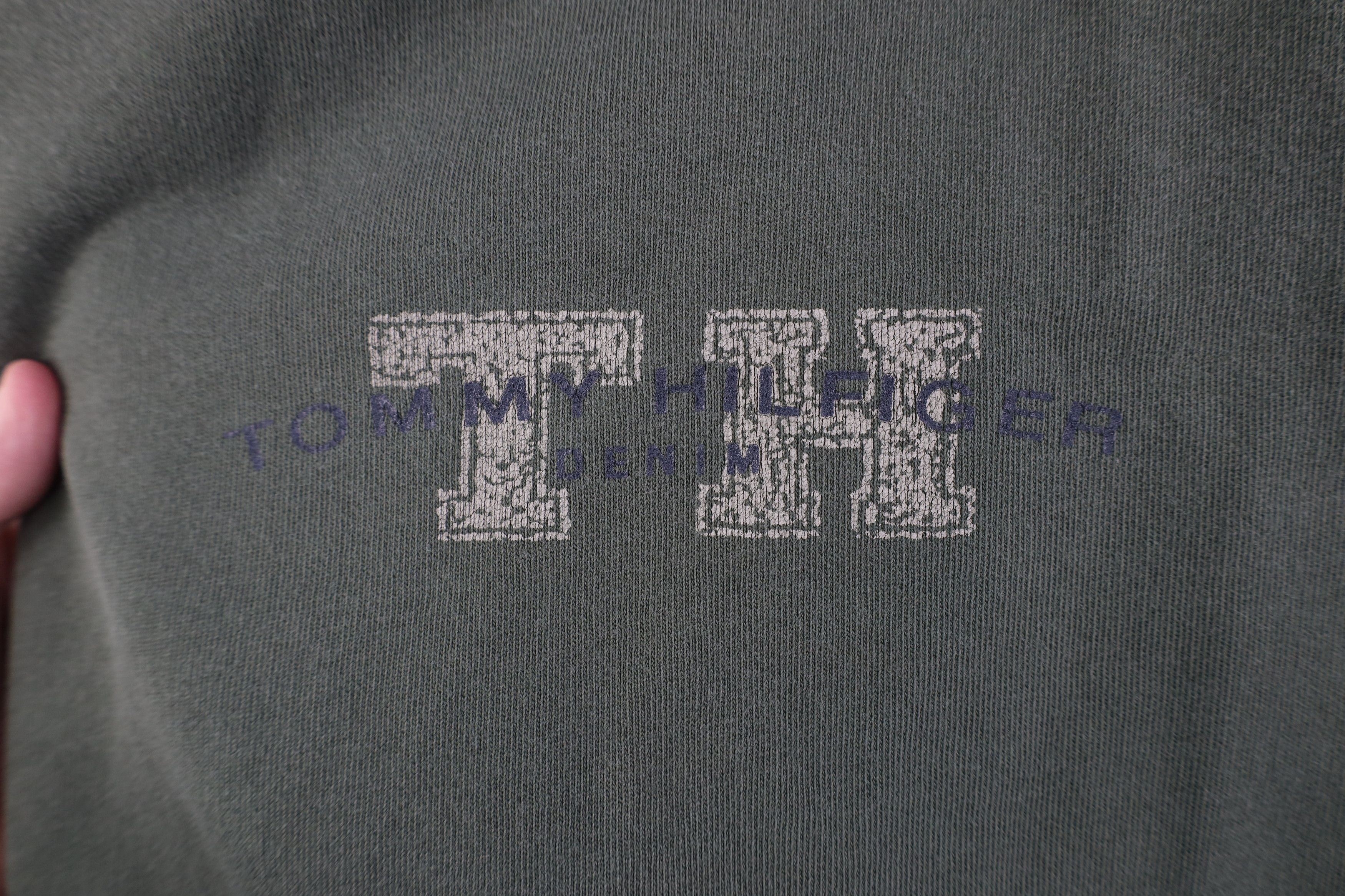 Tommy Hilfiger Vintage 90s Y2K Tommy Hilfiger Crewneck Sweatshirt Green Size US XL / EU 56 / 4 - 4 Thumbnail