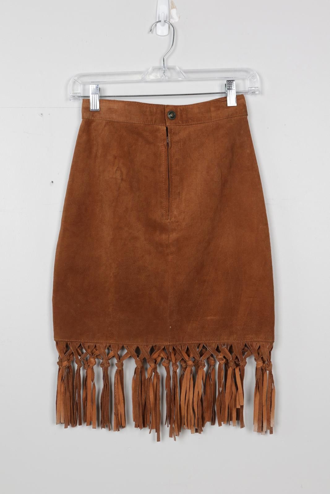 Vintage 70's Fiochi Tassle Skirt Size 26" / US 2 / IT 38 - 2 Thumbnail