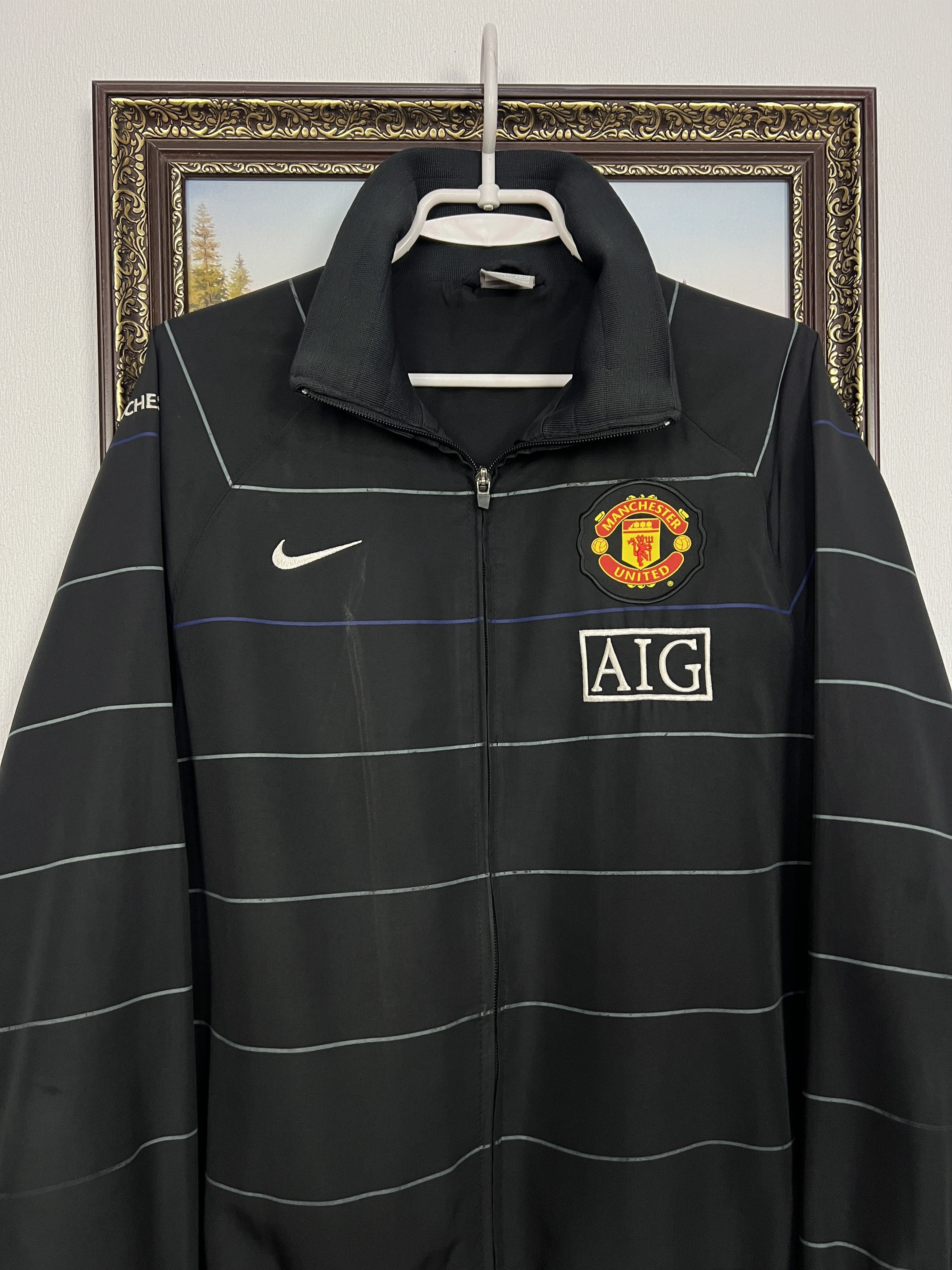 Nike AIG Manchester United Football Jacket Soccer Track Top Size US L / EU 52-54 / 3 - 2 Thumbnail
